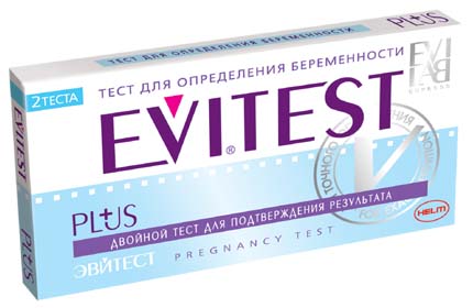 Тест на беременность Evitest Plus №2 2 тест-полоски